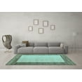 thumbnail image 3 of Ahgly Company Indoor Rectangle Abstract Light Blue Modern Area Rugs, 6' x 9', 3 of 4