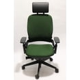 thumbnail image 4 of Steelcase Leap Chair V2 Green Fabric With Headrest, 4 of 5