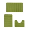 thumbnail image 1 of Alfombras de baño TACILIP, juego de 3 alfombrillas de espuma viscoelástica para baño, universales, suaves, cómodas, con absorción de agua, antideslizantes, gruesas, lavables a máquina, fáciles de, 1 of 6