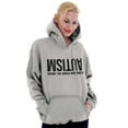 thumbnail image 4 of Autism Seeing the World Differently Unisex Plus Fleece Graphic Hoodie Brisco Brands 4X, 4 of 5