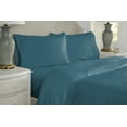 thumbnail image 4 of Pointehaven 620 Thread count Long staple cotton Teal 4 pc sheet set, California King, 4 of 7