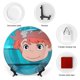 thumbnail image 3 of Ponyo Plato decorativo de porcelana fina (bone china), plato decorativo de cerámica para hogar, oficina, soporte de pared, platos decorativos para dormitorio - 6 pulgadas (15 cm), 3 of 6
