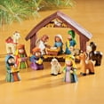 thumbnail image 2 of Holiday Peak Handpainted Resin Tabletop Nativity Scene - Set Includes 5"x6" Manger, Plus 8 Nativity Pieces - Perfectly Sized Christmas Decoration, 2 of 8
