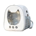thumbnail image 3 of Mochila transportadora para gatos Space Capsule, innovadora y transparente, para gatos pequeños, ideal para senderismo, viajes y paseos al libre., 3 of 7