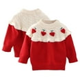 thumbnail image 4 of Godderr Toddler Kids Knitted Sweater for Girls Boys,9M-6Y Round Neck Long Sleeve Baby Knitting Sweater Newborn Pullover Knite Tops Fall Winter Outfits, 4 of 8