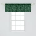 thumbnail image 2 of Ambesonne Antique Oriental Valance Pack of 2, Paisley Pattern, 54"X18", Emerald and Sea Green, 2 of 4