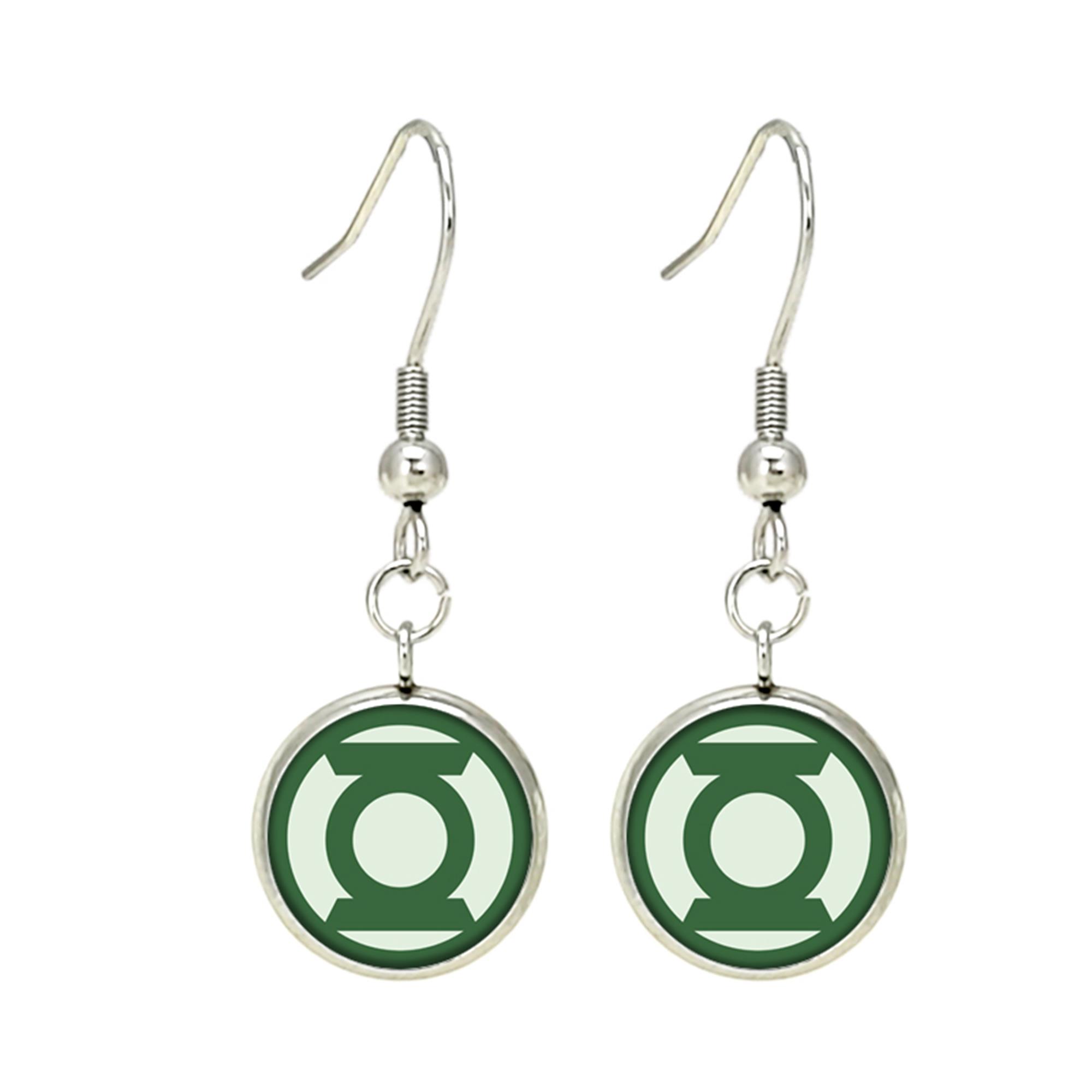 Green Lantern Dangle Earring