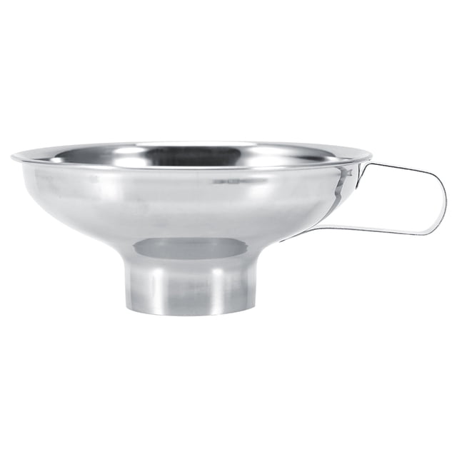 Embudo de boca ancha para tarros de conservas de acero inoxidable para el hogar con mango, herramientas de cocina, tamaño pequeño