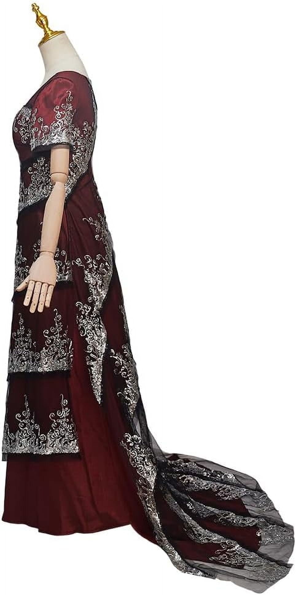 Step into 1912 Titanic Rose Red Iconic Red Gown Dewitt Bukater Dress, Dinner  Outfit for Women - Walmart.com
