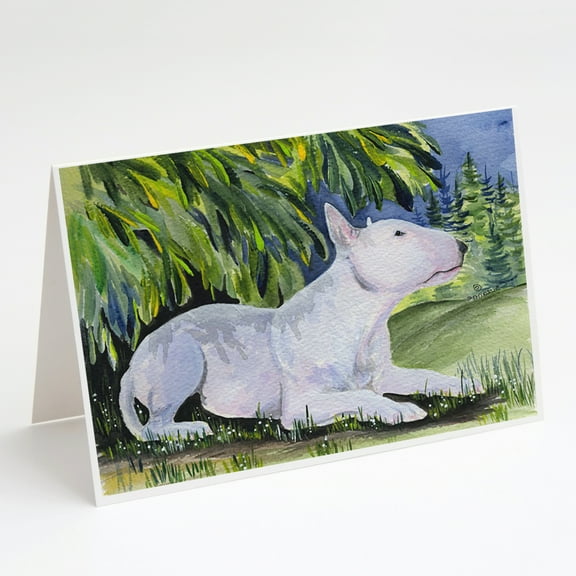 Bull Terrier Greeting Cards and Envelopes Pack of 8