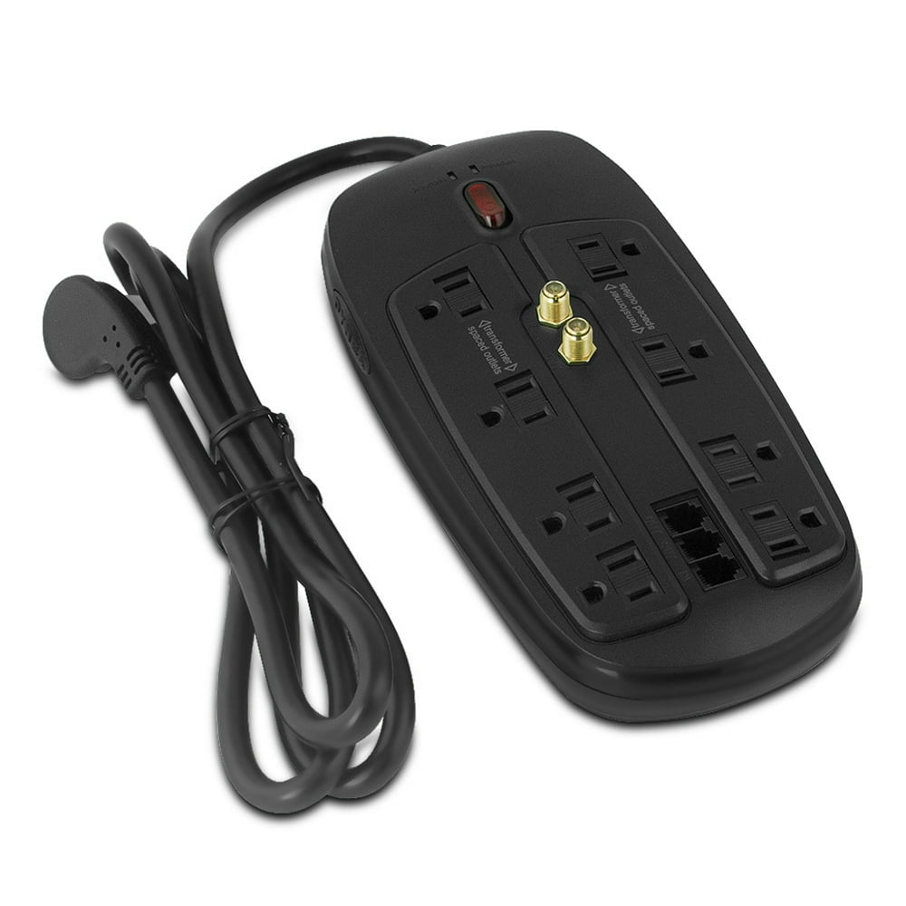 Dynex 8Outlet Home Theater Surge Protector, 1950 Joules