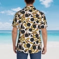 thumbnail image 6 of Daiia Snake And Rose Hawaiian Shirt for Men Gentle Cotton Regular Short Sleeve Casual-Medium, 6 of 9
