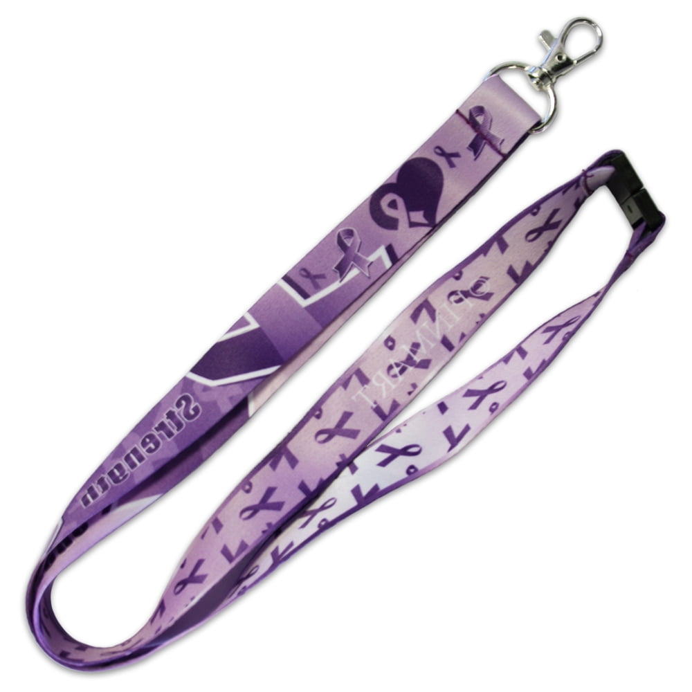 PinMart's Purple Domestic Violence Awareness Lanyard w/ Safety Release ...
