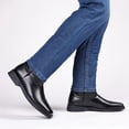 thumbnail image 4 of Men's Cowboy Boots With Square Toe Casual Chunky Heel Wide Country Boot Pull-on Boots Old West Style Fishing Boots, 4 of 5