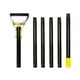 thumbnail image 1 of Ounissouiy Cultivador de jardinería ajustable para una preparación fácil y rápida del suelo Azada con estribos fáciles de instalar Jardín y Patio 6 secciones 2.4m, 1 of 6