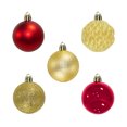 thumbnail image 4 of Esferas Navideñas 30 piezas 5 cm Rojo/ Dorado Importadora La Merced Plástico Resistente, 4 of 4