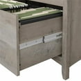 thumbnail image 5 of Home Square 2 Piece Wood Filing Cabinet Set with 2 Drawer in Driftwood Gray, 5 of 8