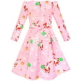 thumbnail image 3 of Girls Dress Christmas Santa Xmas Tree Year Gift Dress 5, 3 of 7