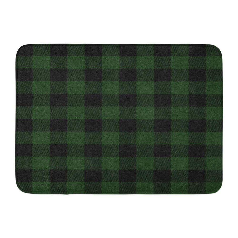 KDAGR Check Green Buffalo Plaid Christmas Black Hunter Lumberjack
