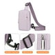thumbnail image 5 of Outdoor Messenger Bag Men's And Women's Chest Bag Polyester Material Waterproof Sports And Leisure Adjustable Shoulder Bag Running Bag, 5 of 6
