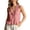 Pink, variant on Neck Sleeveless Ruffle Tank Top Casual Summer Vest Camisole Beaded Women Athletic Graphic Tops for Women Sleep Shorts Women Dance Adjustable Camisole Sleeveless Top Women Tops Women Athletic Tops