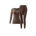 thumbnail image 1 of RXMEKW Moisturizing Seamless Thermal Underwear Set for Women Base Layer Polyester Solid Color, 1 of 8