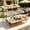 Black, variant on GNWZCUYSNS Three-Tier Folding Party Dessert Stand with Three Plastic Trays – Perfect for World Cup parties, weddings, family gatherings, and holiday table decorations-Black