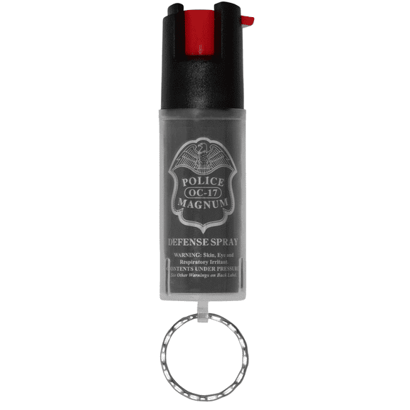 Police Magnum Mini Pepper Spray Self defense Protection tool, Red Keyring 1ct. 1/2oz