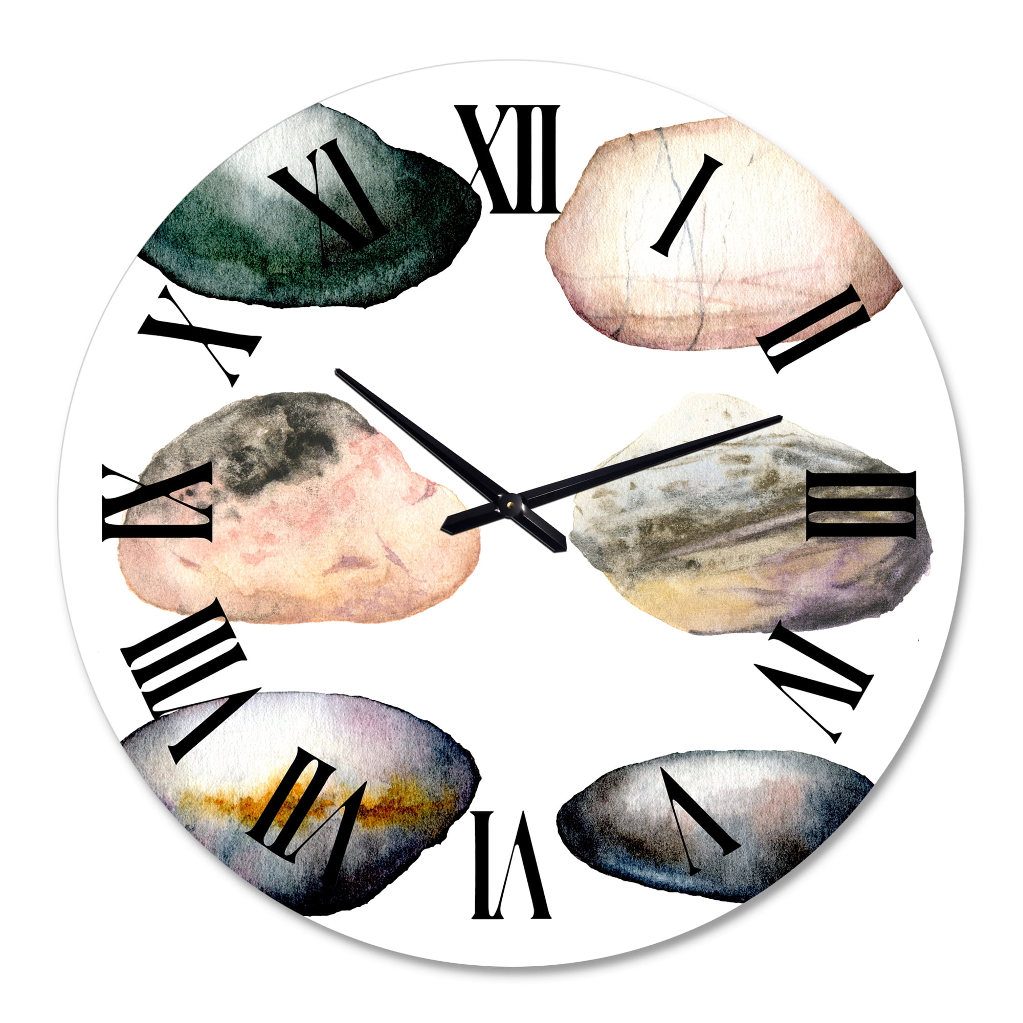 Designart 1 in Quartz Coastal Wall Clock