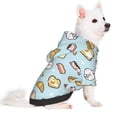 thumbnail image 2 of Fotbe Rabbit Burger Coffee Sudadera con Estampado para Perros Pequeños – Suéter con Capucha para Mascotas, Tela Suave de Forro Polar con Bolsillo-Medium, 2 of 7