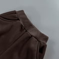 thumbnail image 6 of LUGOGNE Boys Jogger Pants Warm Fleece Lined Active Sweatpants Textured Kids Fall Winter Clothing with Pockets Coffee,Size 7, 6 of 9
