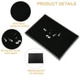 thumbnail image 4 of 1 Pcs Velvet Ring Jewelry Tray Stackable Tray Showcase for Rings Earrings Black, 4 of 6