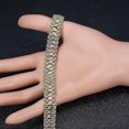 thumbnail image 5 of Pulseras de reloj de 812 mm de ancho para mujeres y hombres, brazalete de moda en color dorado - Color dorado 1 - Código de modelo 10545 Color dorado 1, 5 of 5