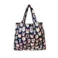 thumbnail image 2 of Wrapables Small Foldable Tote Nylon Reusable Grocery Bags, Crazy Cats, 2 of 5
