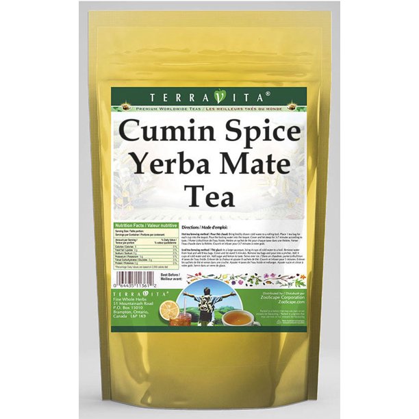 Cumin Spice Yerba Mate Tea (50 Tea Bags, Zin 561575)