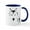 White/Navy Inside, variant on CafePress - Wolf Mug - 11 oz Ceramic Mug - Novelty Coffee Tea Cup