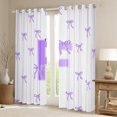 thumbnail image 2 of Castle Fairy Personalized Initial Letter F Curtains Pack Of 2 (42X84 Each) for Children Women Men,Bow Tie Stripes Curtains Blackout,Monogrammed Alphabet Bedroom Curtains,Breathable Home Decor, 2 of 6