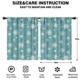 thumbnail image 2 of Blackout Kids Curtains,Blue Christmas Snowflake and Star Pattern Childrens Insulated Curtains Set Of 2,Bedroom Essentials,Toddler Room Decor 42"x54", 2 of 5