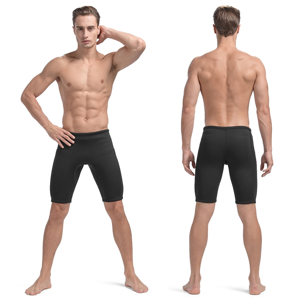 SBART Men's Neoprene Wetsuit Shorts 3mm Diving Pants Swimming Trunks Water Sport Underwear Swimsuit Bottom