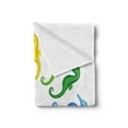 thumbnail image 2 of Animal Soft Flannel Fleece Blanket, Circle Dragon Fish Pattern in Colors Sea Creature Aquatic Graphic Nautical Artwork, Cozy Plush for Indoor and Outdoor Use, 50" x 60", Multicolor, by Ambesonne, 2 of 5