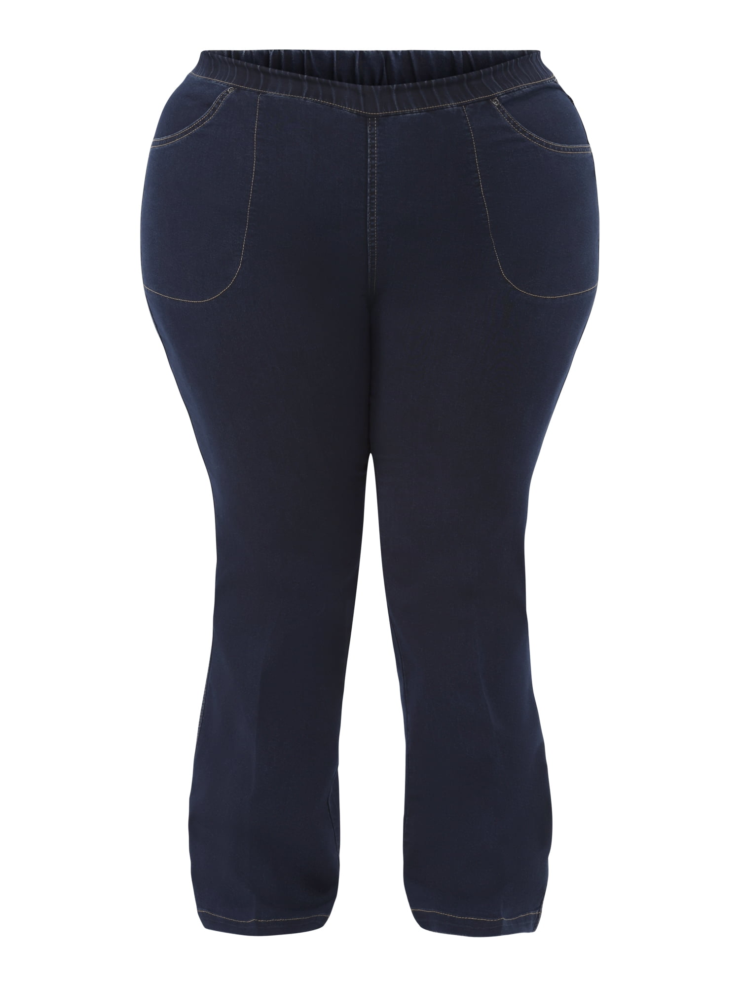 JMS Just My Size by Hanes Women's Plus Size 4 Pocket Bootcut Jeans, Single and 2-Pack