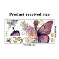 thumbnail image 3 of Calcomanía de Pared XWSHYW con Diseño de Mariposas y Flores para niña Decoración de Pared para Dormitorio cálido Autoadhesiva, 3 of 6