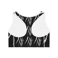 thumbnail image 2 of Effete Feline Claw Marks Scratch Sports Bra (AOP), 2 of 4