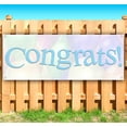 thumbnail image 1 of Congrats 13 oz Vinyl Banner With Metal Grommets, 1 of 4