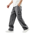 thumbnail image 1 of Kids Jeans for Girls Elastic Flared Pants Full Length Solid Color, 1 of 9