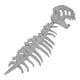 thumbnail image 4 of Disfraz de esqueleto de dinosaurio 3D para Halloween, regalo realista para espectáculos y fiestas. Gris 80 cm, 4 of 9