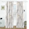 thumbnail image 6 of Grey White Marble Blackout Curtains 2 Panels Set Grommet Drapes for Bedroom Living Room W55xL84, 6 of 6