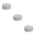 thumbnail image 2 of Thinsony Femmes Chic Perle Strass Stretch Bracelet Mariage Bal pour Mariée Blanc 5 Rangée 3Set, 2 of 6