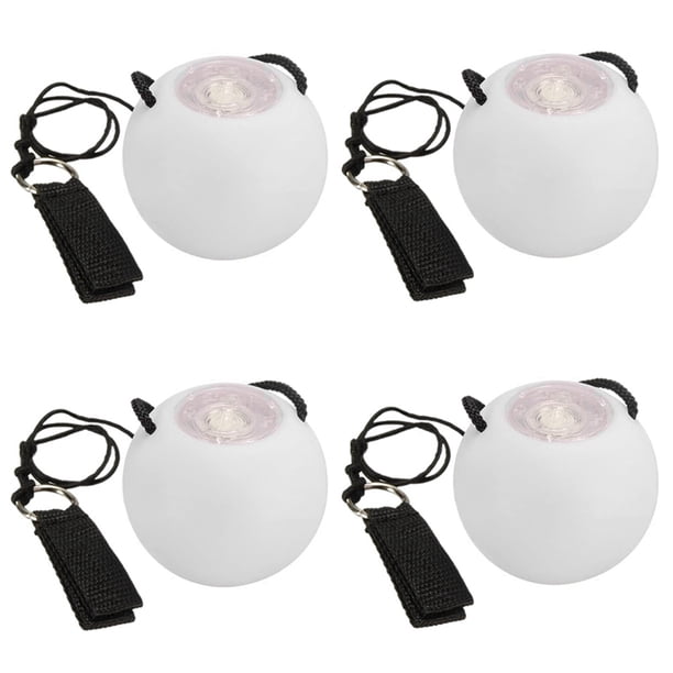 4 Piezas LED Poi Balls Glow Poi Balls LED Glow Toy Light Up Balls Strobe Ball para NiñOs Adultos