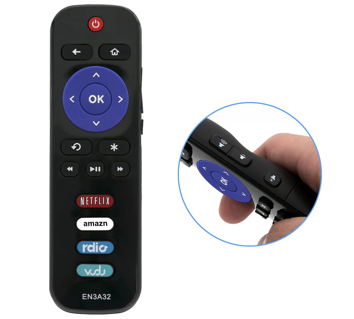 EN3A32 Replacement Remote Control Fit for Hisense Roku TV 40H40C 48H4 ...